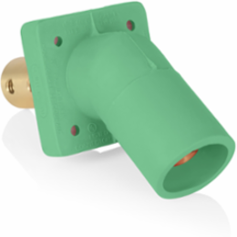 16 Series Male Receptacle, 45-Degree, #2-4/0 AWG, Double Hole Bus Bar