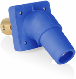 16 Series Female Receptacle, 45-Degree, #2-4/0 AWG, Double Hole Bus Bar