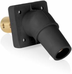 16 Series Female Receptacle, 45-Degree, #2-4/0 AWG, Double Hole Bus Bar