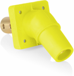 16 Series Female Receptacle, 45-Degree, #2-4/0 AWG, Double Hole Bus Bar