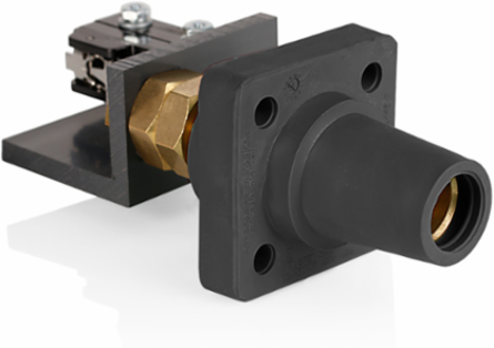 Female Panel Connector, 2-4/0 AWG, 400 Amp, Threaded Stud