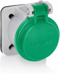 Male/Female Receptacle Enclosure, Thermoplastic Housing, Stainless Steel Spring Hinge