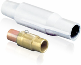 Female Crimped Plug ECT Connector, 3/0-4/0 AWG, 400 Amp Max, 600 Volt