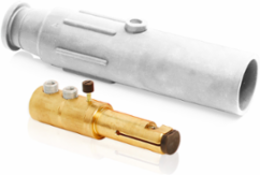 17 Series Male Plug, 350-500 MCM, Double Set Screw Termination