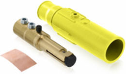Male Plug, Cam-Type Detachable, 690 Amp Max, 350-500MCM AWG, Yellow