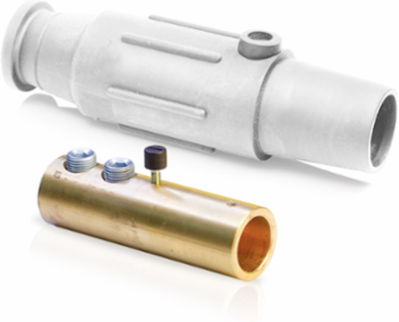 Female Plug 600 Amp, 350-500 MCM, Double Set Screw Termination, White