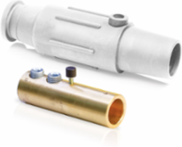 Female Plug 600 Amp, 350-500 MCM, Double Set Screw Termination, White