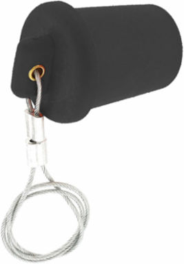 Male Cap Connector NEMA 3R Rated for Outdoor Use, Black