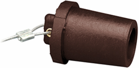 Male Cap NEMA 3R Rated for 23 Series Panel Mount Receptacles, Brown