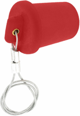 Rhino-Hide Male Cap for 23 Series Panel Mount Receptacles, Blue Color