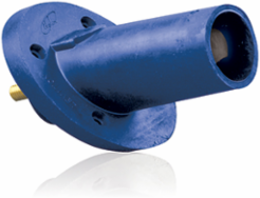 17 Series Male Panel Receptacle, 90 Degree, 250-750 MCM, 690 Amp, Blue