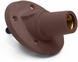 Female Panel Mount Receptacle, 600 Amp, 600 Volt, 30 Degree Angle, 250-500 MCM