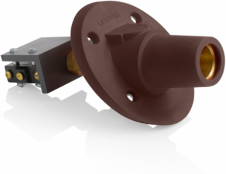 Female Panel Mount Receptacle 30-Degree, 600 Amp, 600 Volt, 250-500 MCM