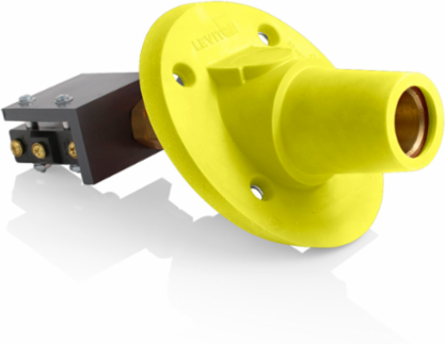 Female Panel Mount Receptacle 600 Amp 600 Volt 30 Degree Angle 250-500 MCM