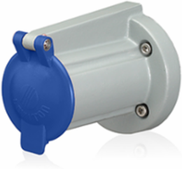 Receptacle Cover for 90-Degree Panel Receptacles NEMA 3R Rated, Blue