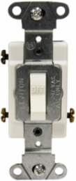 3-Way Toggle Switch, 15 Amp, 347 Volt AC, Side Wire, Commercial Grade