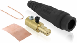 Male Plug 2/0-4/0 AWG, 400 Amp, Single Set Screw Termination