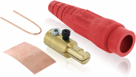 Male Plug, 1/0 - 4/0 AWG, 400 Amp, Single Set Screw Termination