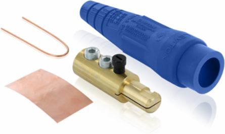 Male Plug 2/0-4/0 AWG Double Set Screw, 400 Amp, 600 Volt