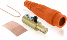 Male Plug 2/0-4/0 AWG Detachable, 400 Amp, 600 Volt, Double Set Screw Termination