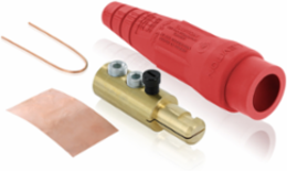 18 Series Male Plug, 2/0 – 4/0 AWG, 400 Amp, Double Set Screw Termination