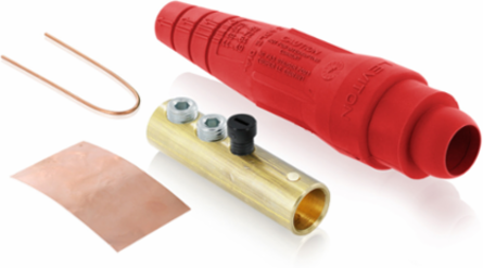 Female Plug, 2-2/0 AWG, 300 Amp Max, Double Set Screw Termination