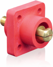 Male Panel Mount Receptacle 90-Degree, 400 Amp, 600 Volt, #2-4/0 AWG