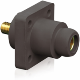 Single Pole Female Receptacle, 90 Degree, #2 - 4/0 AWG, 0.75 Inch Stud Length