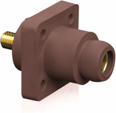 90-Degree Female Receptacle #2 - 4/0 AWG, 0.75 Inch Stud, 400 Amp Max