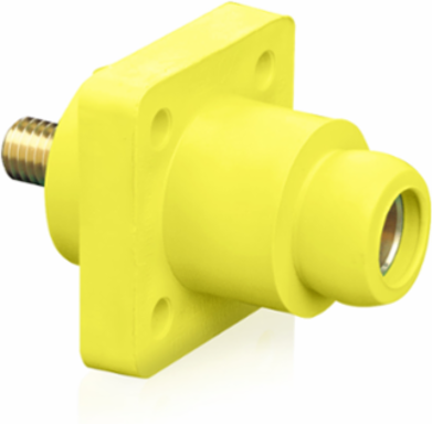 Female Receptacle, 90 Degree, #2 - 4/0 AWG, 0.75 Inch Stud, 400 Amp Max