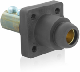 90-Degree Female Receptacle, 2/0-4/0 AWG, 400 Amp Max, Double Set Screw Termination