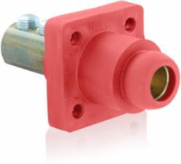 Female Receptacle, 90-Degree, 2/0-4/0 AWG, 400 Amp, Double Set Screw Termination