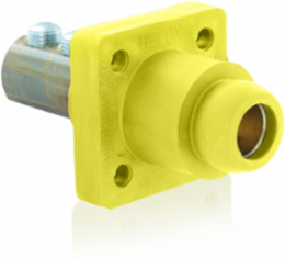 Female Receptacle 90-Degree, 2/0-4/0 AWG, 400 Amp, Double Set Screw Termination