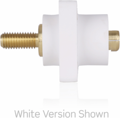 18 Series Male Receptacle, 90-Degree, #2 - 4/0 AWG, 1.125" Threaded Stud, Self-Clinching Nuts