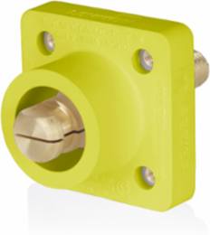 18 Series Male Receptacle, 90-Degree, #2 - 4/0 AWG, 1.125" Threaded Stud, Self-Clinching Nuts