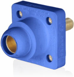 18 Series Female Receptacle, 90-Degree, #2 - 4/0 AWG, 1.125" Threaded Stud, Self-Clinching Nuts