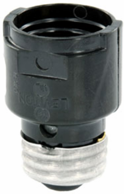 Medium-Medium Base Socket Adapter, 1-3/16 Inch Extension, 250 Volt, 660W Incandescent