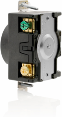 30 Amp 600 Volt Single Flush Receptacle, RoHS Compliant, 3-Pole 4-Wire