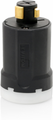 30 Amp Locking Plug, 600 Volt, Nylon Body, Brass Contacts