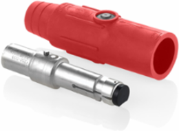 Male Plug 350-500 MCM, 600 Amp, 600 Volt, Crimped, Red