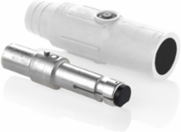 Male Plug, 350-500 MCM, 600 Amp, Crimp Tube Termination, White