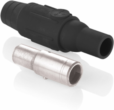 Female Plug 600 Amp 600 Volt Crimp Tube for 350-500 MCM Cable, Black