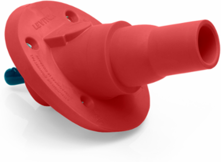 Female Panel Mount Receptacle, 690 Amp Max, 600 Volt, 250-777 MCM, Red