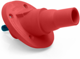 Female Panel Mount Receptacle, 690 Amp Max, 600 Volt, 250-777 MCM, Red
