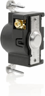 20 Amp Flush Mount Locking Receptacle, Industrial Grade, 125 Volt