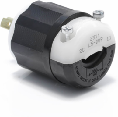 Extra-Heavy Duty Locking Plug 20 Amp 125 Volt NEMA L5-20P