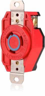 V-0-Max Flush Mtg Locking Receptacle