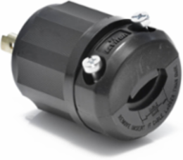 Locking Plug 20 Amp 250 Volt NEMA L6-20P Industrial Grade Black