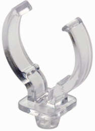 Snap-In Lamp Support Clip for 2G11 Base Vertical Mount Fluorescent Lampholder, Clear Polycarbonate
