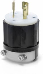 Industrial Grade Locking Plug, 20 Amp, 600 Volt, NEMA L9-20P, Impact Modified Nylon